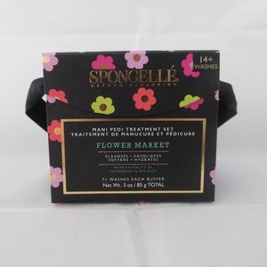Sold Spongelle Flower Market Mani-Pedi Buffer Set